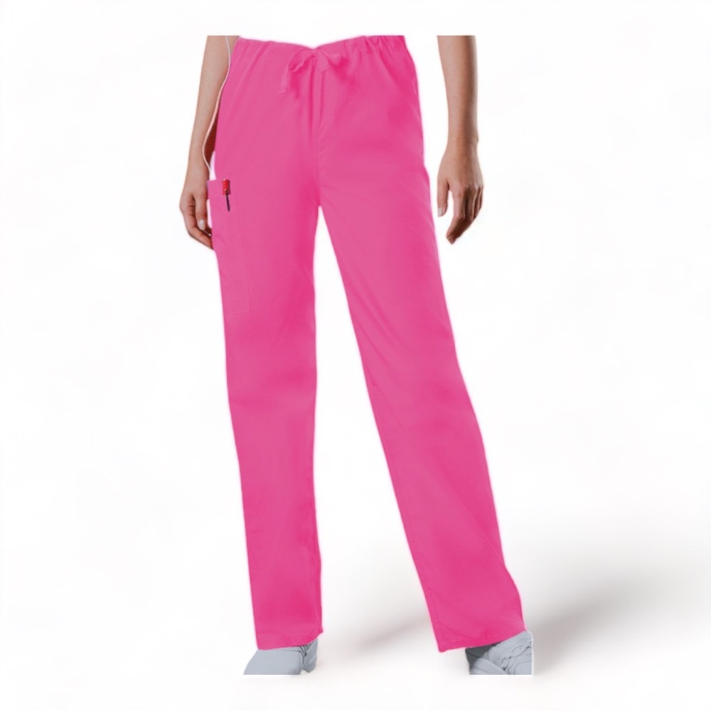 Jaylyn Scrub Pants w Draw String & Pockets (Pink) Med